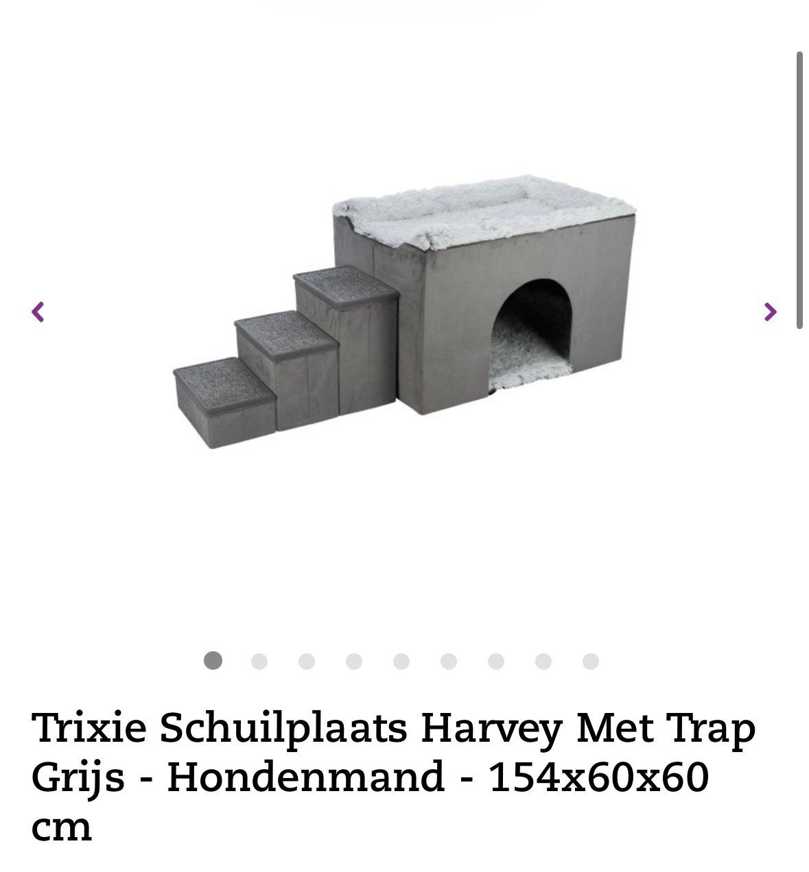 Trixie Hondenmand Schuilplaats Harvey met trap 154x60x60 cm, Ophalen, Zo goed als nieuw