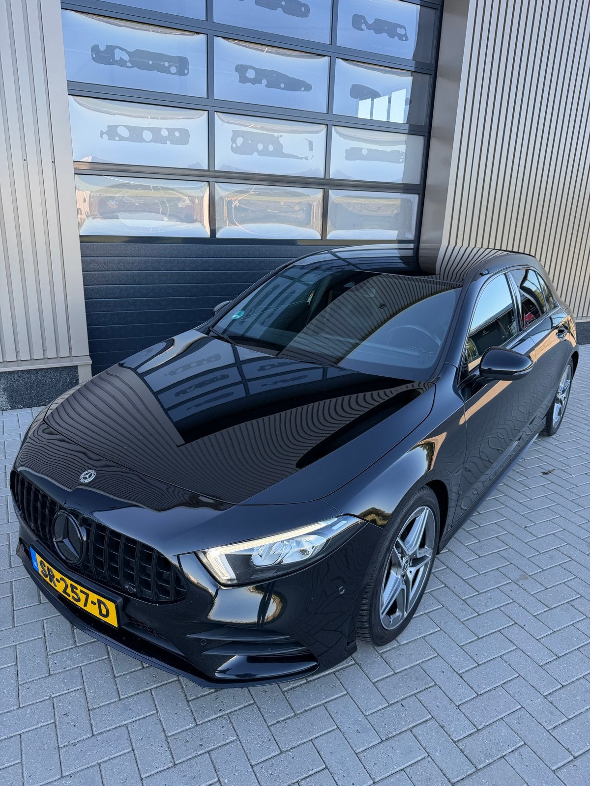 Mercedes-Benz A-Klasse A180D AMG-line 2018 A45 Blackpakket, Auto's, 1345 kg, 4 cilinders, Zwart, Origineel Nederlands