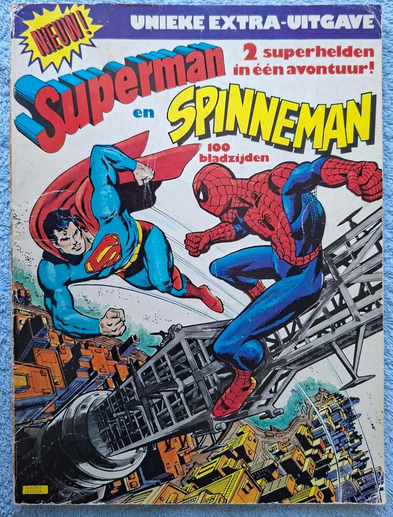 SUPERMAN EN SPINNEMAN. CLASSICS LEKTUUR. 1976., Eén comic, Ophalen of Verzenden, Gelezen, Europa