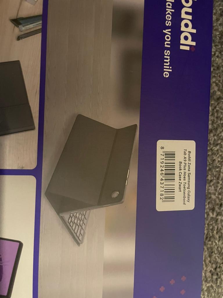Buddi Zuma Samsung Galaxy Tab A9 Plus Hoes Toetsenbord, Computers en Software, Tablet-hoezen, Ophalen of Verzenden, Nieuw, 11 inch