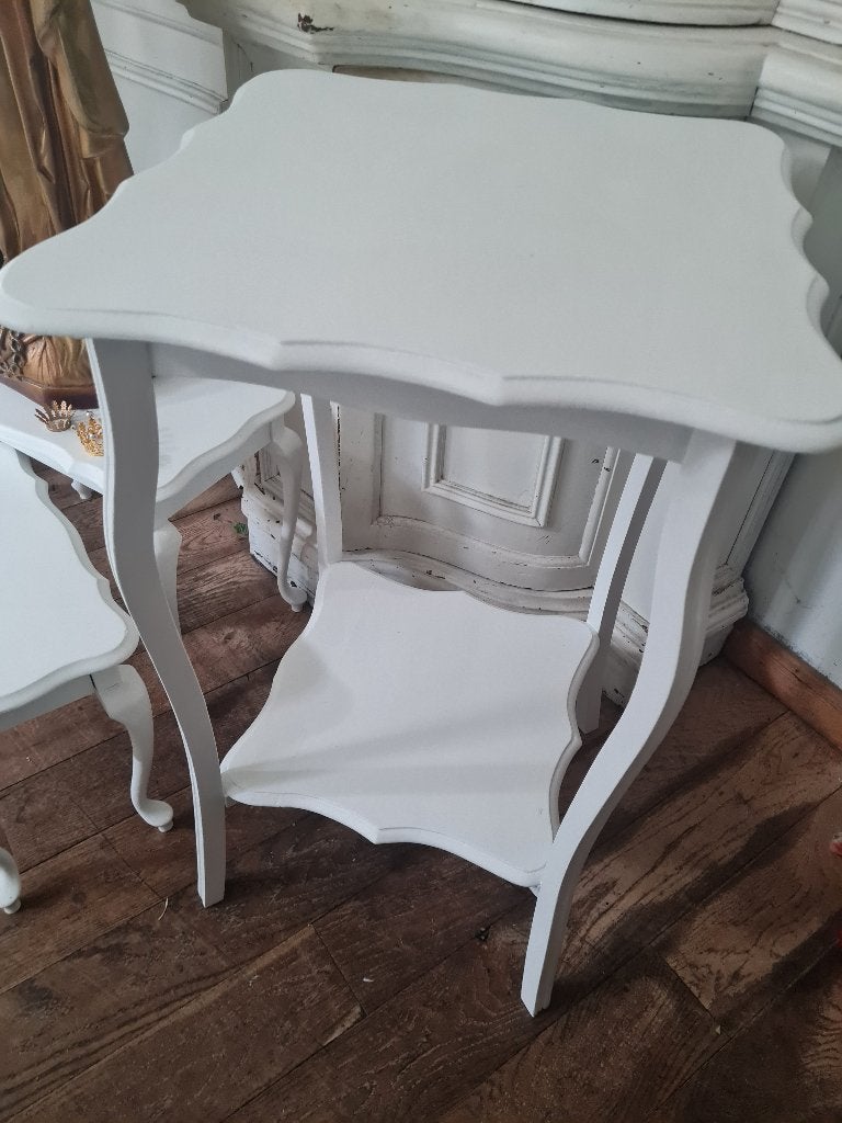 Hoge antieke bijzettafel, planten tafel