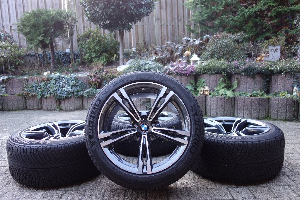 BMW M5 F90 - 19 inch velgen en winterbanden, Gebruikt, 265 mm, Banden en Velgen, Winterbanden