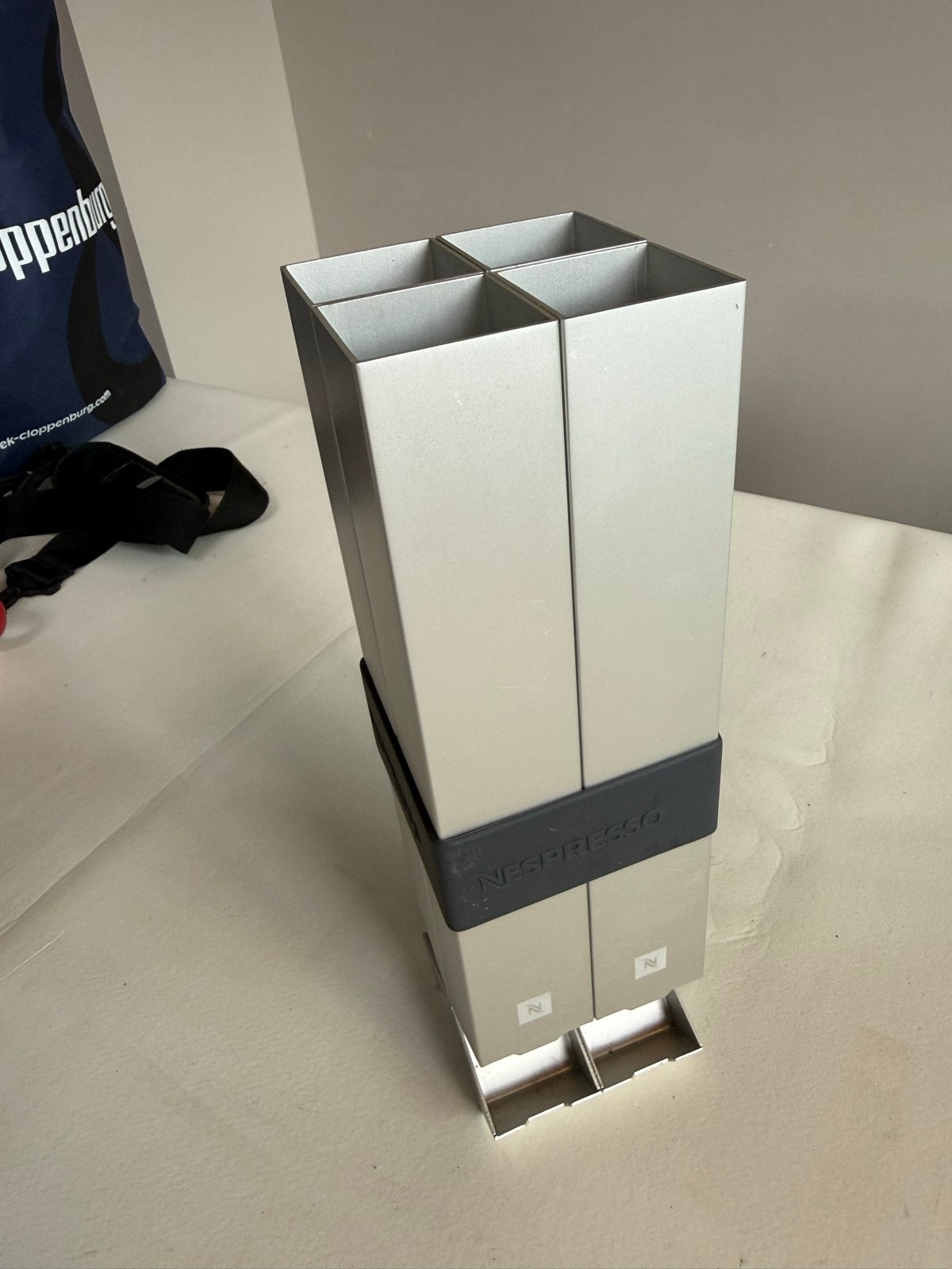 Nespresso capsulehouder - Zilverkleurig metaal, Ophalen, Zilver, Metaal, Overige merken