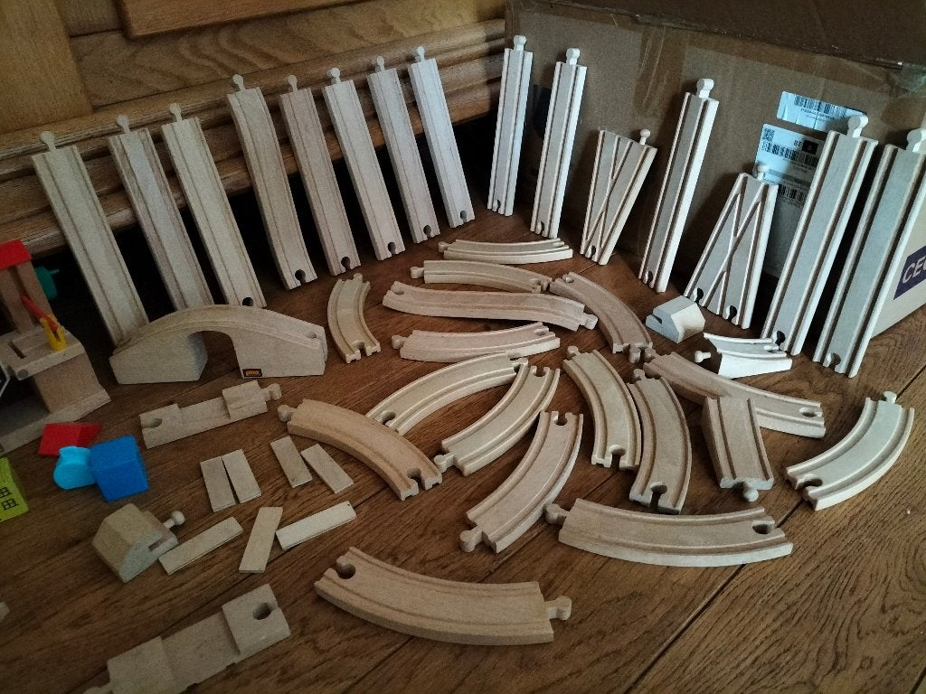 houten brillo treintje. zie fotos, Ophalen of Verzenden, Zo goed als nieuw, Overige typen
