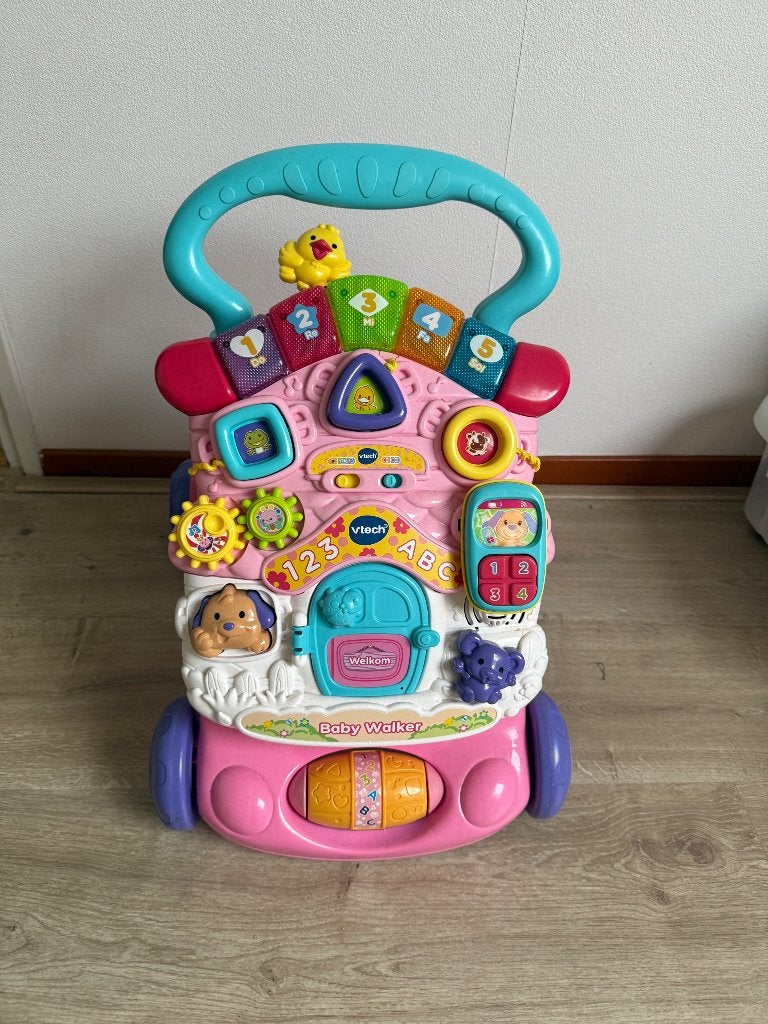 Vtech babywalker, Kinderen en Baby's, Ophalen, Zo goed als nieuw, Overige typen, Met licht