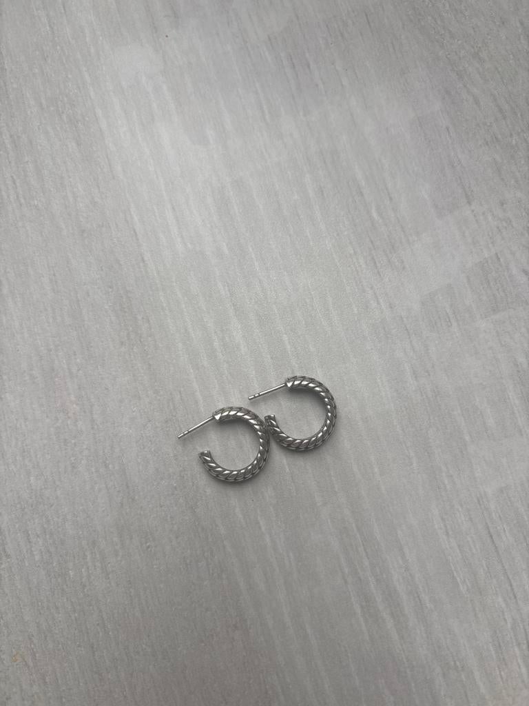 Buddha to Buddha Oorbellen - Zilveren Creolen, Sieraden, Tassen en Uiterlijk, Bedels, Gebruikt, Zilver, Ophalen