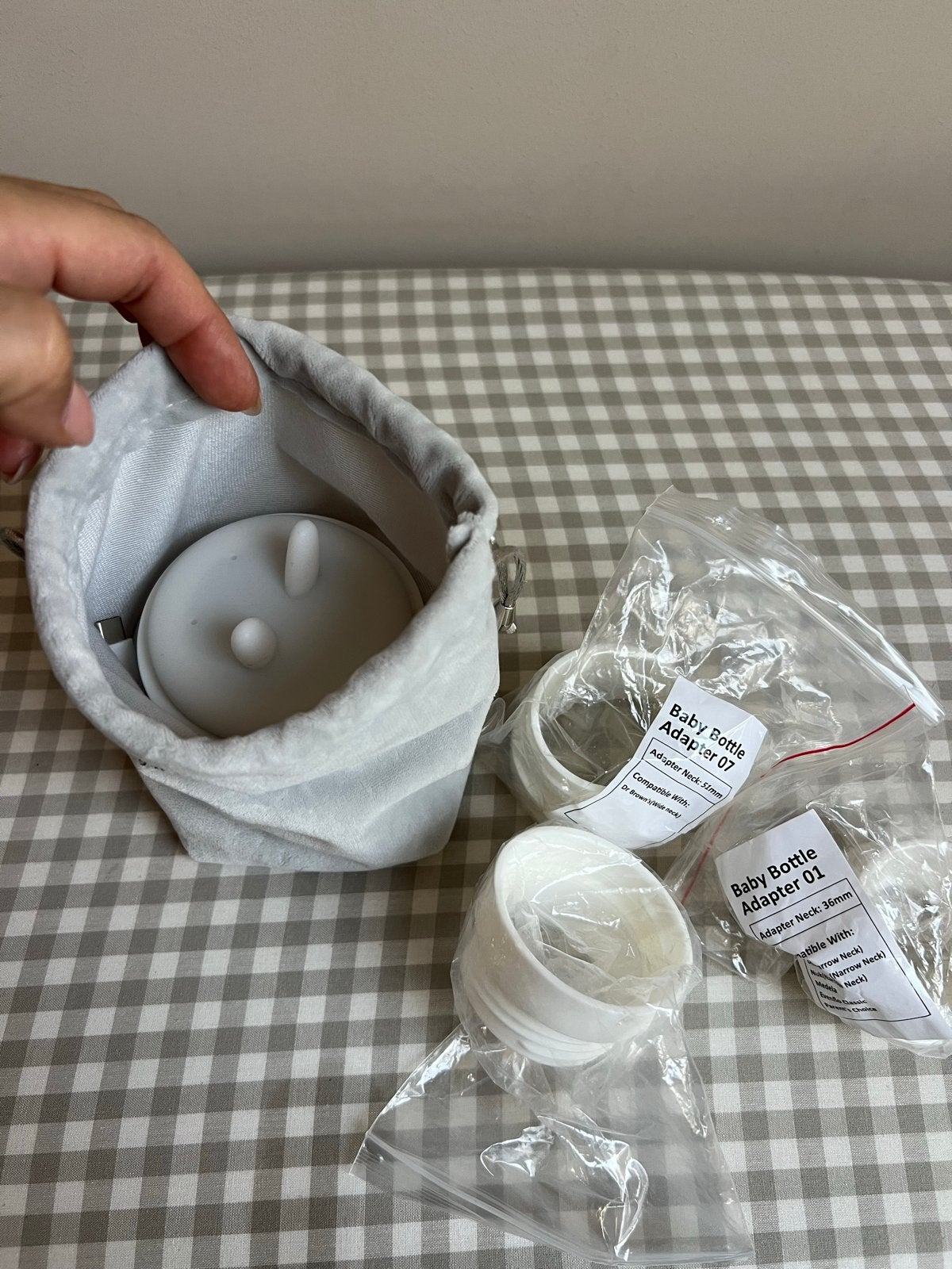 MyBambini's Bottle Warmer Pro 2.0 met adapters, Ophalen, Zo goed als nieuw, Draagbaar, Flessen- of potjesverwarmer