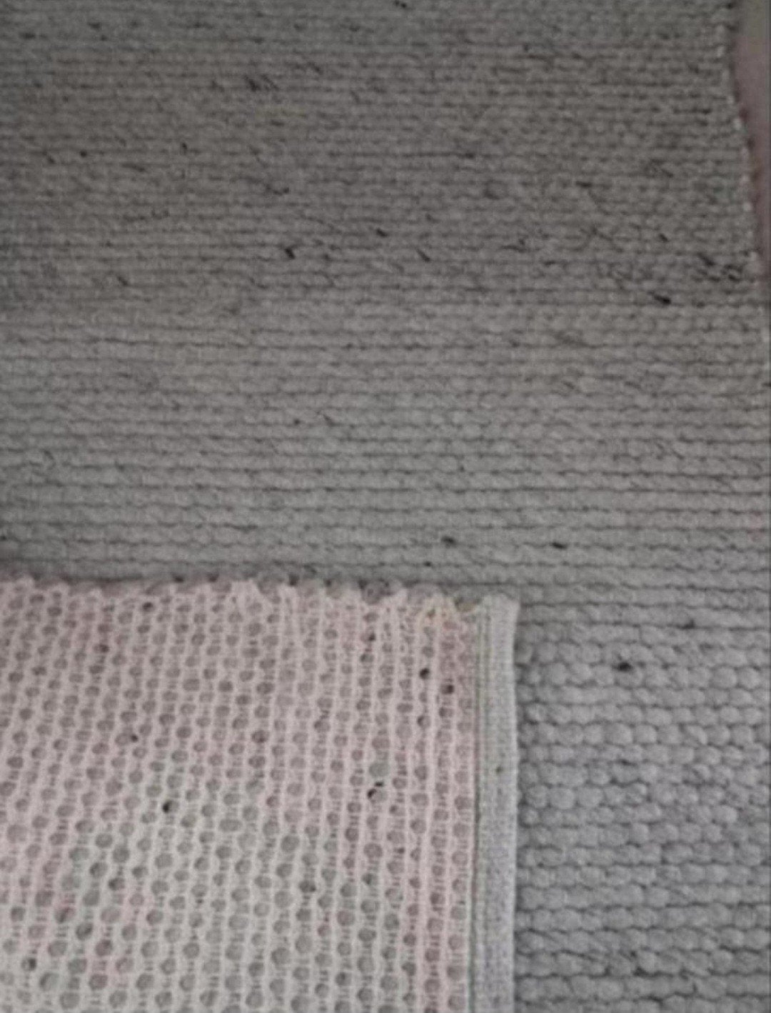Katoenen vloerkleed tapijt, Blauw, 200 cm of meer, Ophalen of Verzenden, Zo goed als nieuw