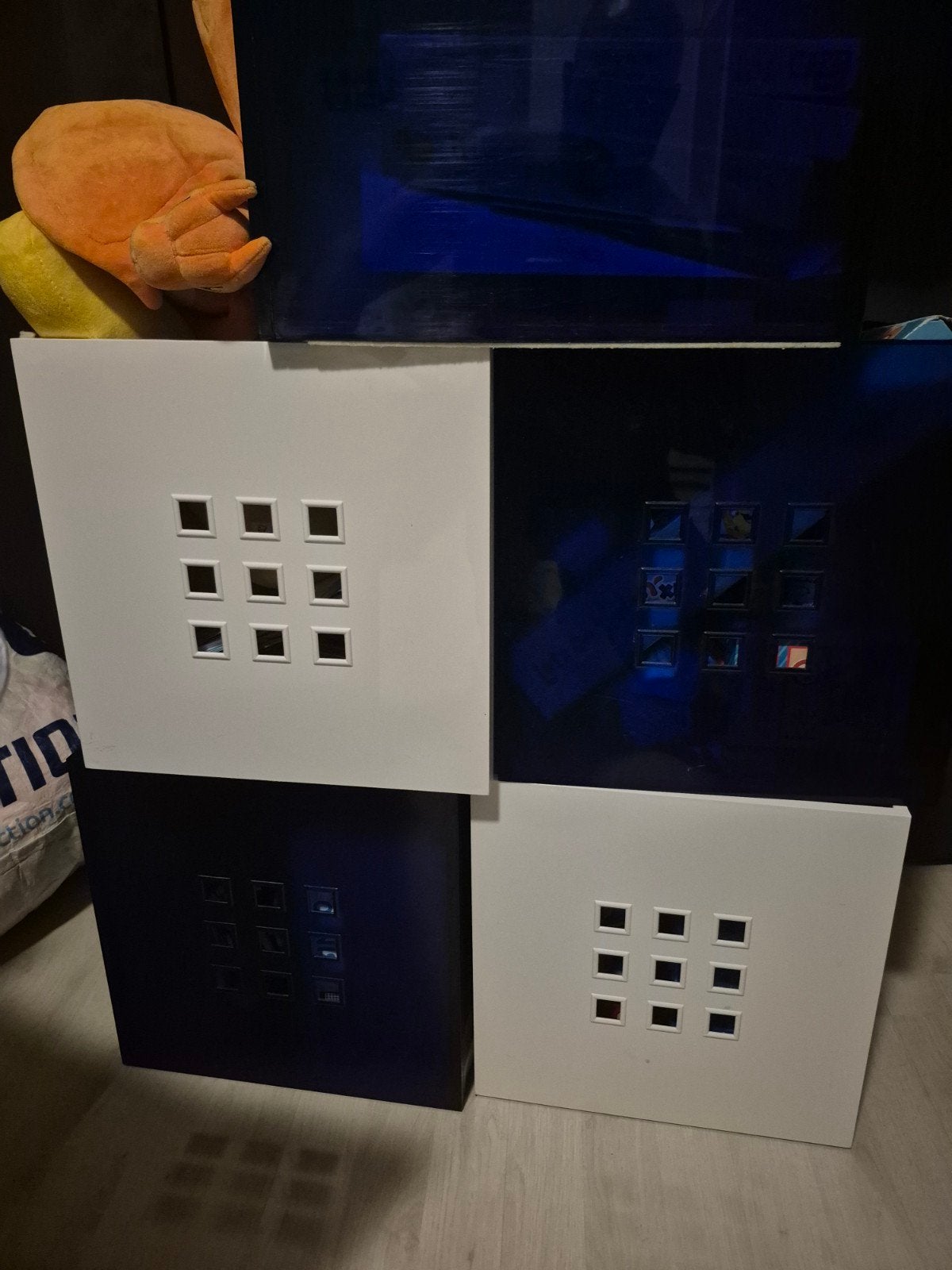 IKEA Lekman Kisten voor Kallax Kast - 4x Blauw, 2x Wit, Ophalen, Gebruikt