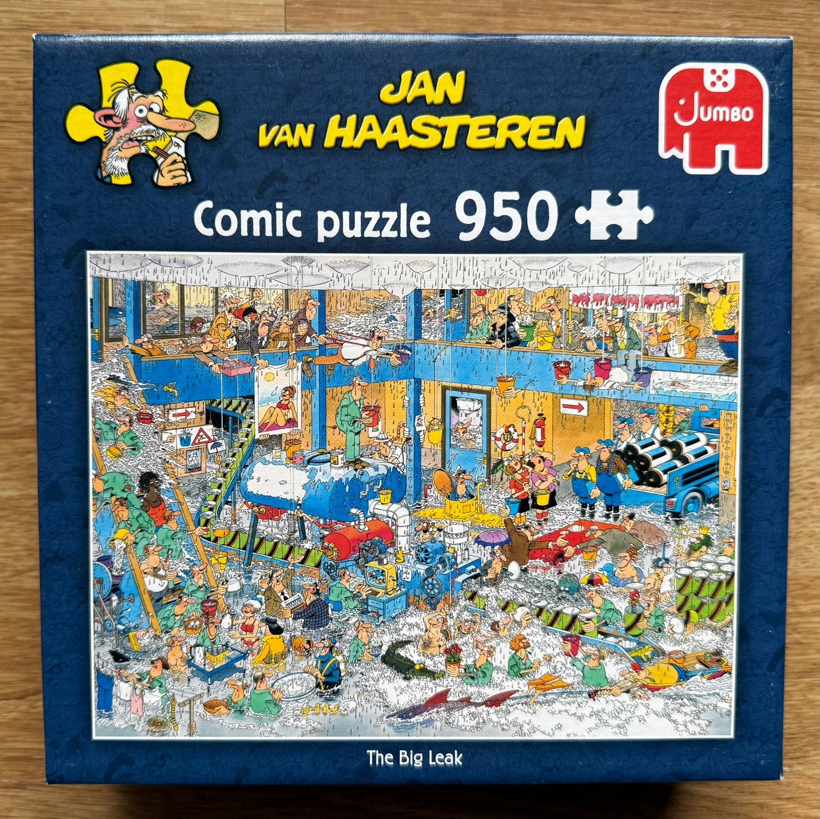 Jan van Haasteren - The Big Leak - 950 st, Ophalen of Verzenden, 500 t/m 1500 stukjes, Zo goed als nieuw, Legpuzzel