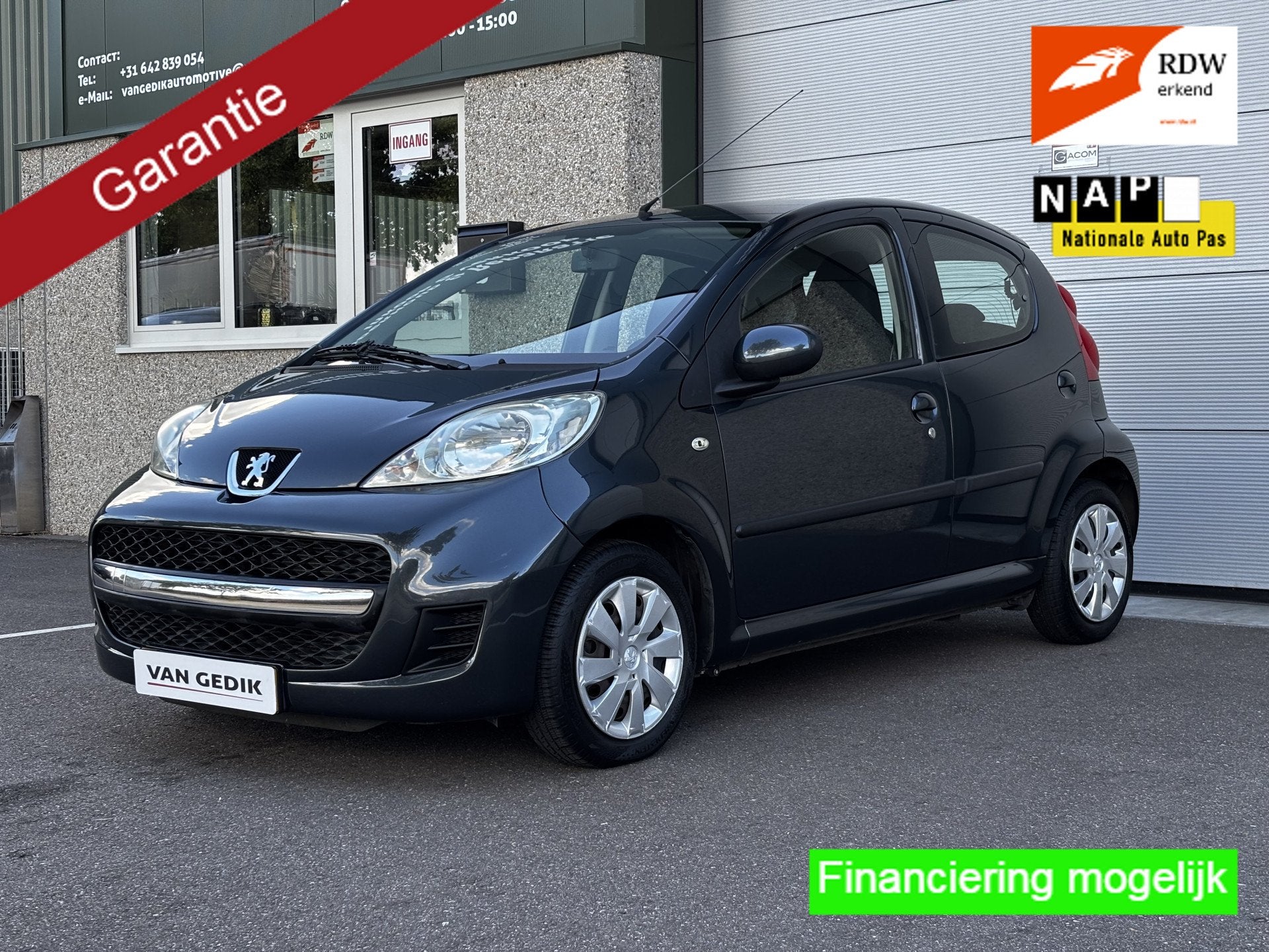 Peugeot 107 1.0-12V XS Automaat Airco Parkeersensor Nap, Auto's, Stof, Gebruikt, 4 stoelen, 68 pk