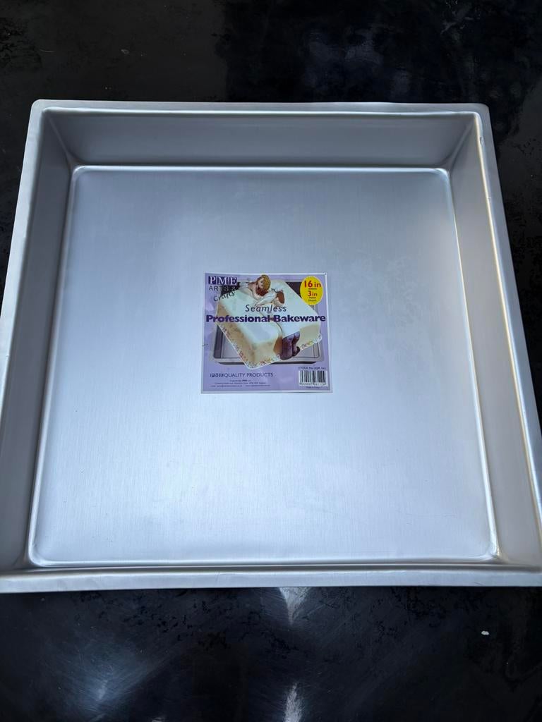 PME bakblik nieuw 40x40x7,5, Ophalen of Verzenden, Zo goed als nieuw, Taarten, Bakvorm