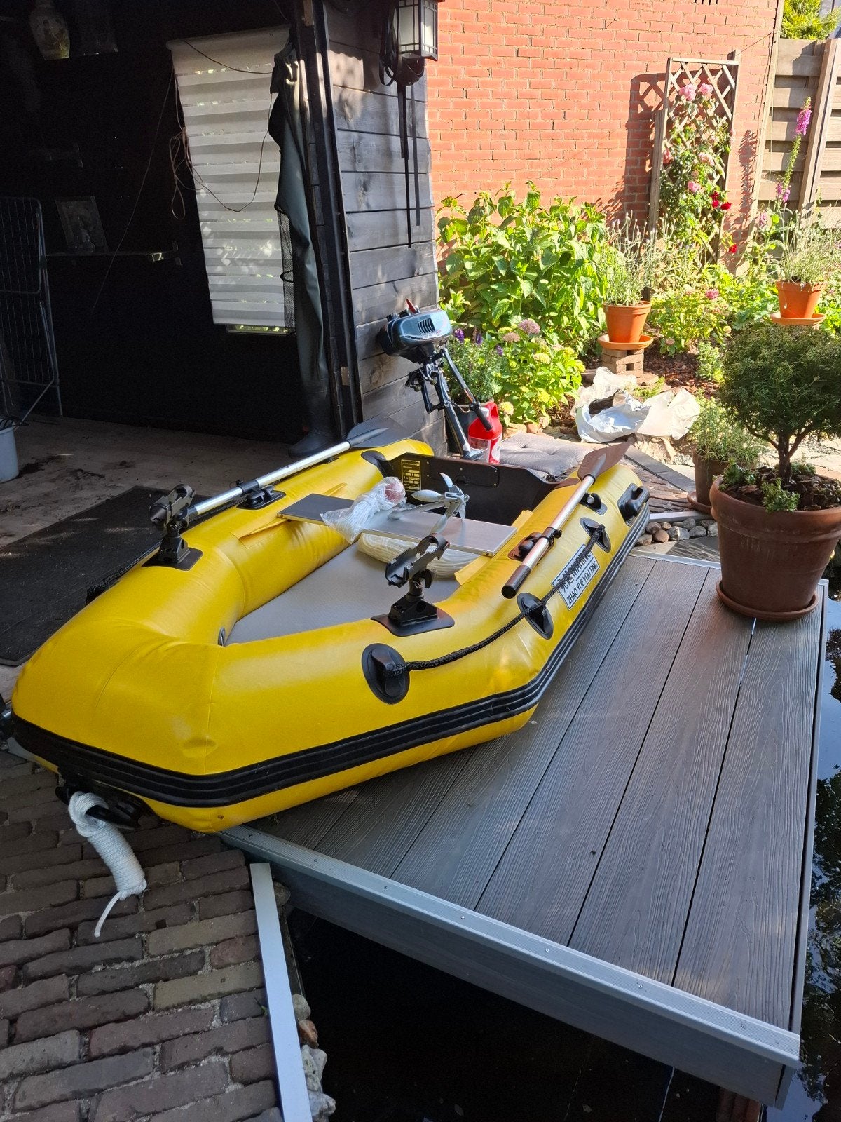Nieuwe rubberboot met nieuwe 3.5pk motor, Ophalen, Nieuw, Overige typen