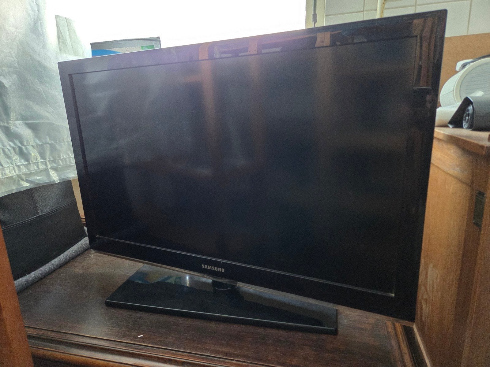 Samsung LE37C530F1W 37 inch Full HD LCD TV, Ophalen, Gebruikt, 50 Hz, LCD