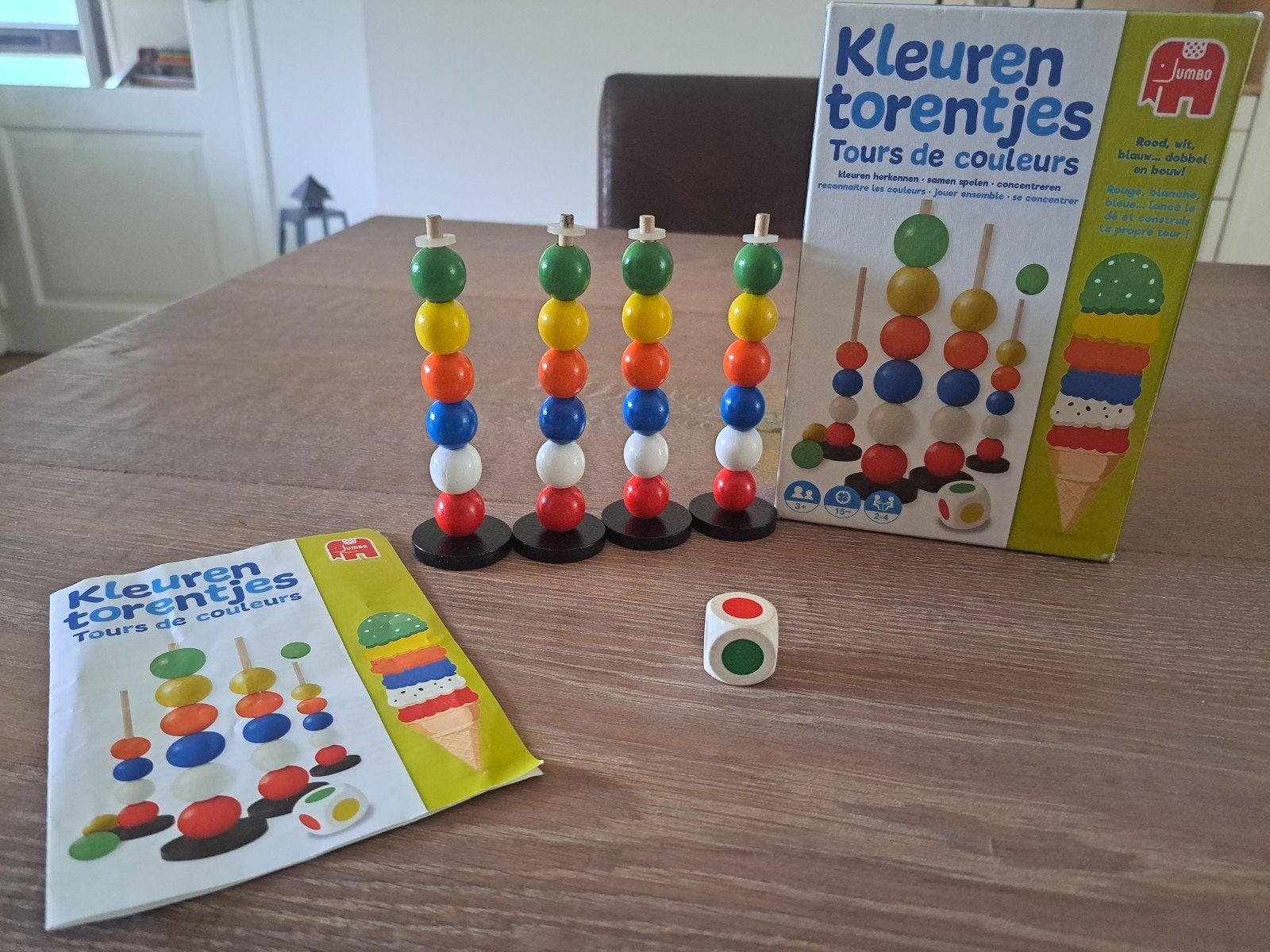 Jumbo Kleuren Torentjes - Educatief Spel voor Peuters, Ophalen of Verzenden, Zo goed als nieuw