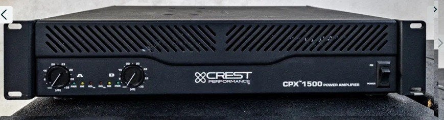Crest CPX 1500 versterker, Ophalen, Zo goed als nieuw, Minder dan 500 watt, P.A.