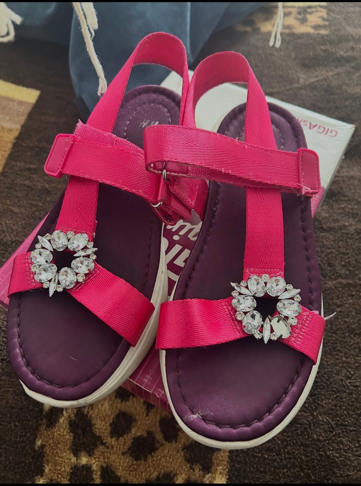 Sandals, H&M, Roze, Gedragen, Sandalen of Muiltjes
