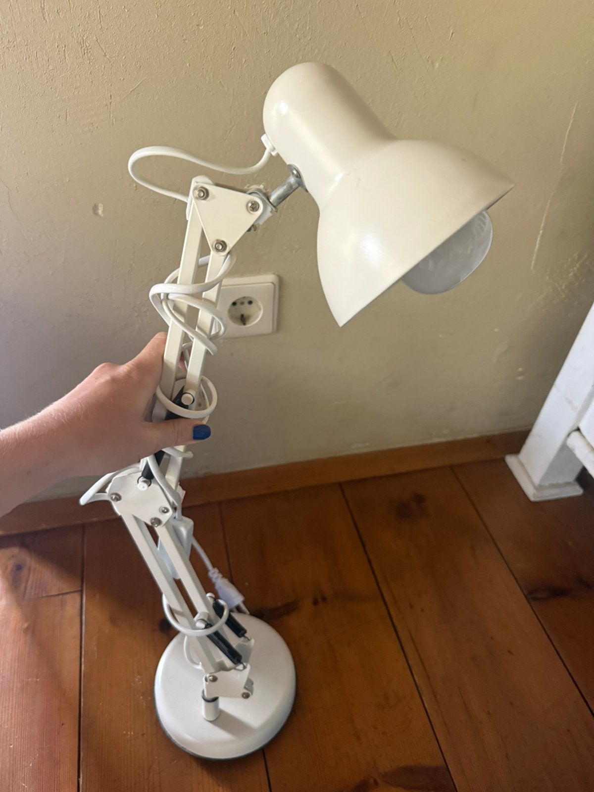 Bureaulamp wit Karwei, Wit, Ophalen, Gebruikt, Bureaulamp