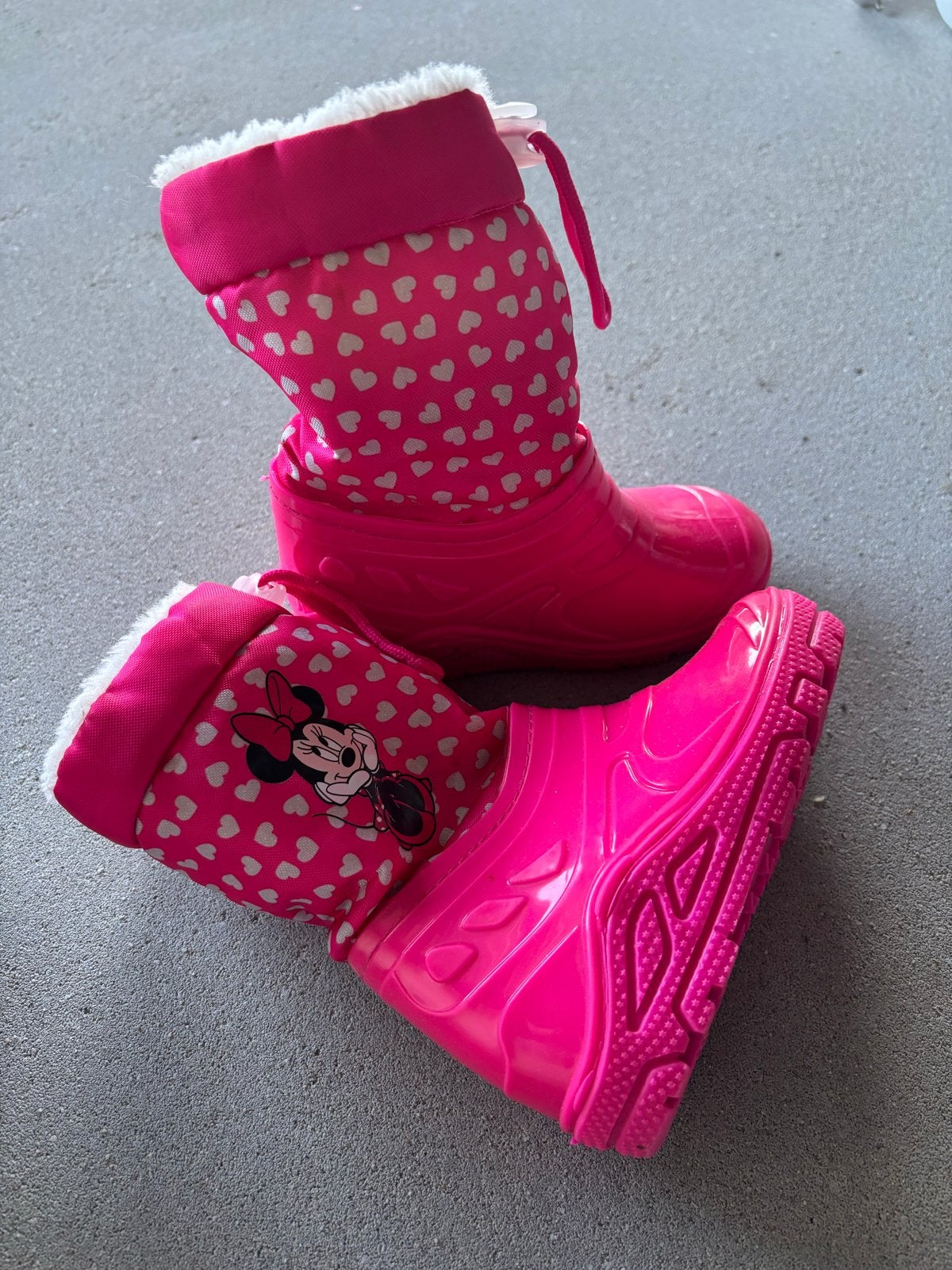 Minnie Mouse snowboots/laarsjes maat 27, Ophalen of Verzenden, Gebruikt, Meisje