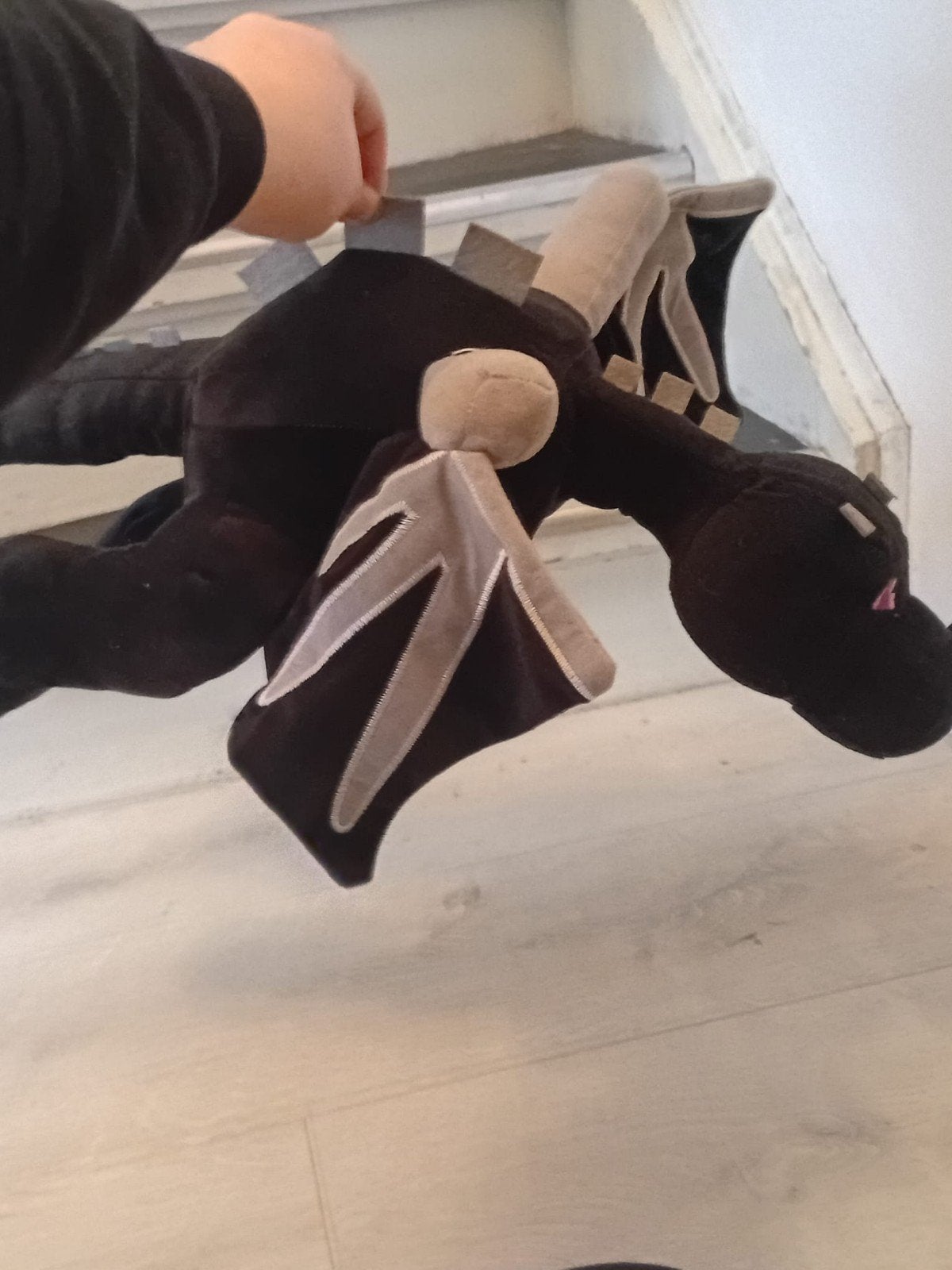 Minecraft Enderdragon Knuffel - Zwart Pluche Draak, Kinderen en Baby's, Speelgoed | Knuffels en Pluche, Ophalen, Overige merken