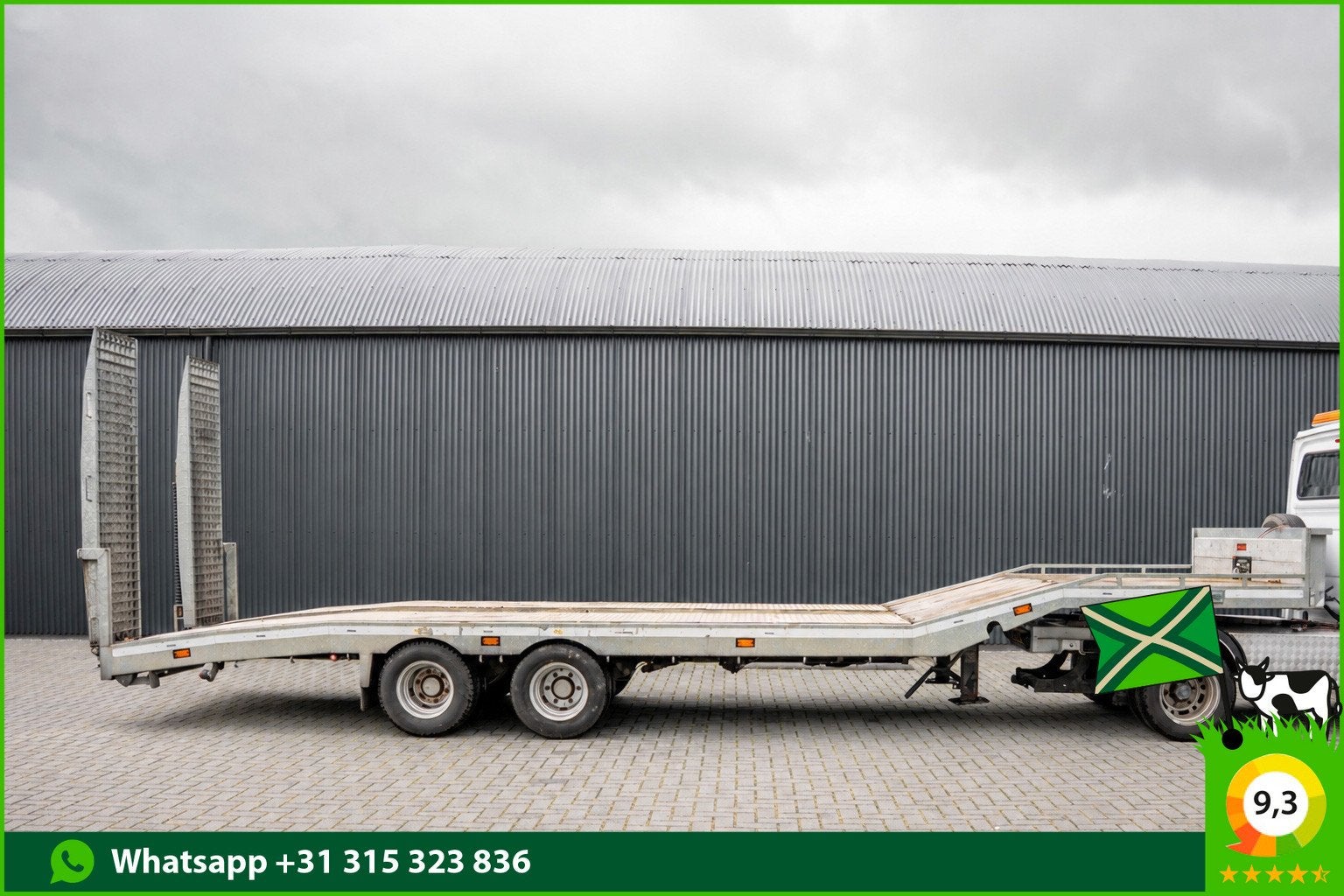 VELDHUIZEN P47-2 | Oplegger | Kuip | Dieplader | Max Mas. 10, Auto's, Overige brandstoffen, Origineel Nederlands, Bedrijf, Aanhangers en Opleggers