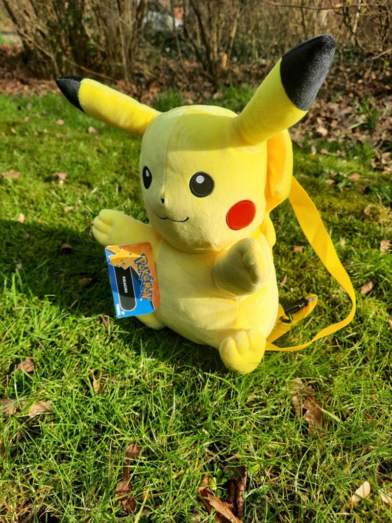 Pokémon Pikachu Knuffel Rugzak – 34 cm – Zachte Pluche Tas, Geel, Overige typen, Nieuw, Ophalen of Verzenden