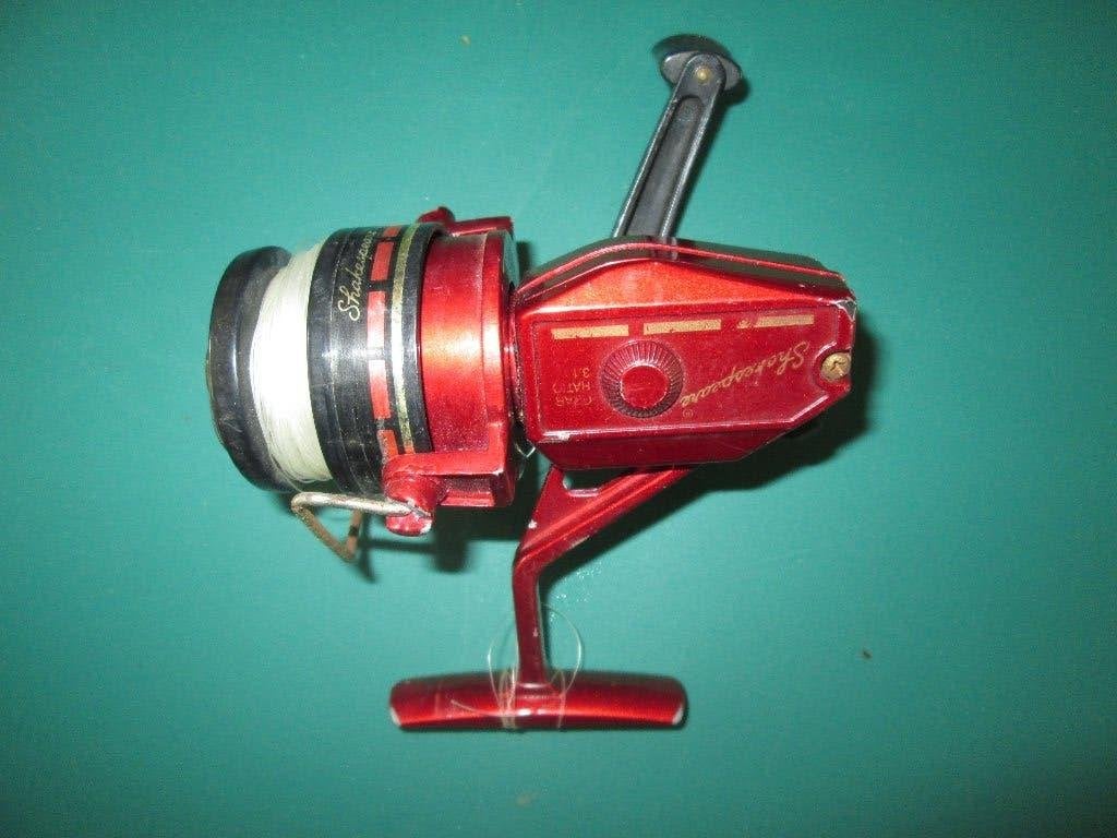 vintage molen Shakespeare  3.1 rood reel, Ophalen of Verzenden, Gebruikt, Molen