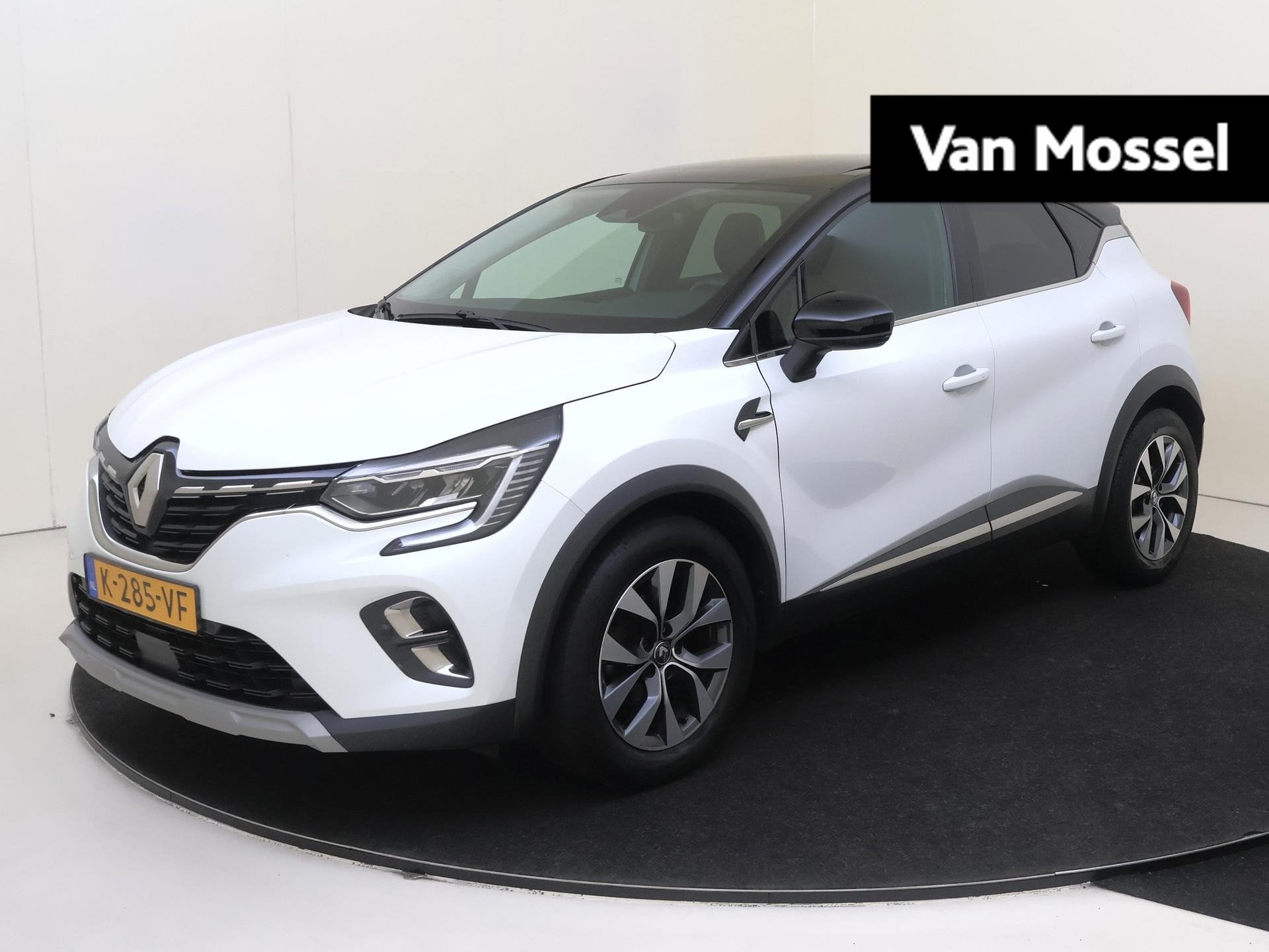 Renault Captur 1.3 TCe 140PK Intens |Automaat | Navigatie |, Auto's, Gebruikt, 4 cilinders, Leder en Stof, Wit