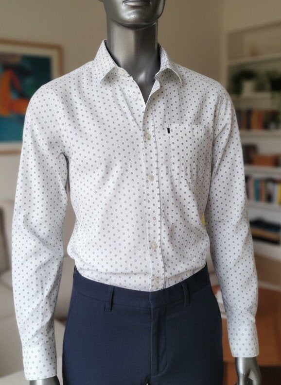 Vanguard overhemd, Ophalen of Verzenden, Zo goed als nieuw, Blauw, Halswijdte 41/42 (L)