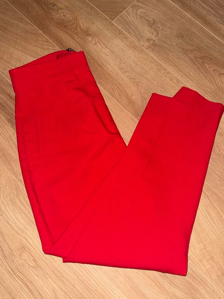 Zara rode broek, Ophalen of Verzenden, Gedragen, Rood, Lang