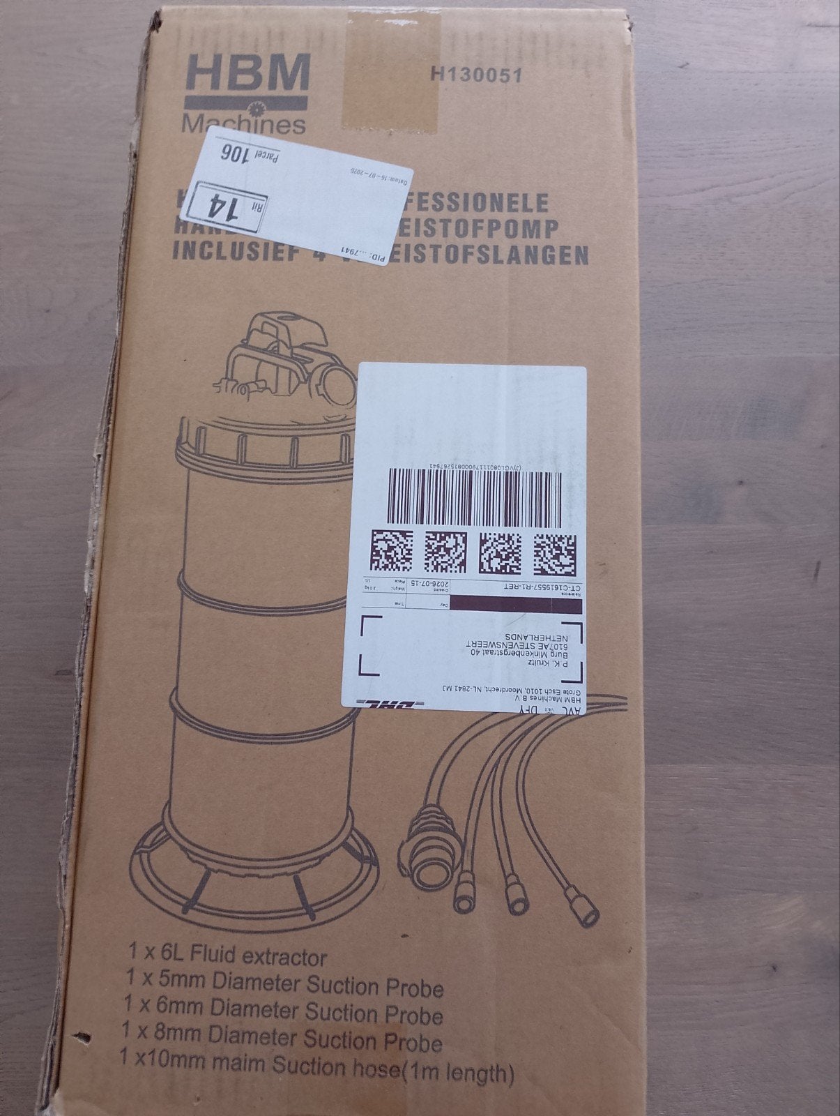 HBM 6 Ltr Handmatige Vloeistofpomp, Nieuw in doos!, Ophalen, Nieuw