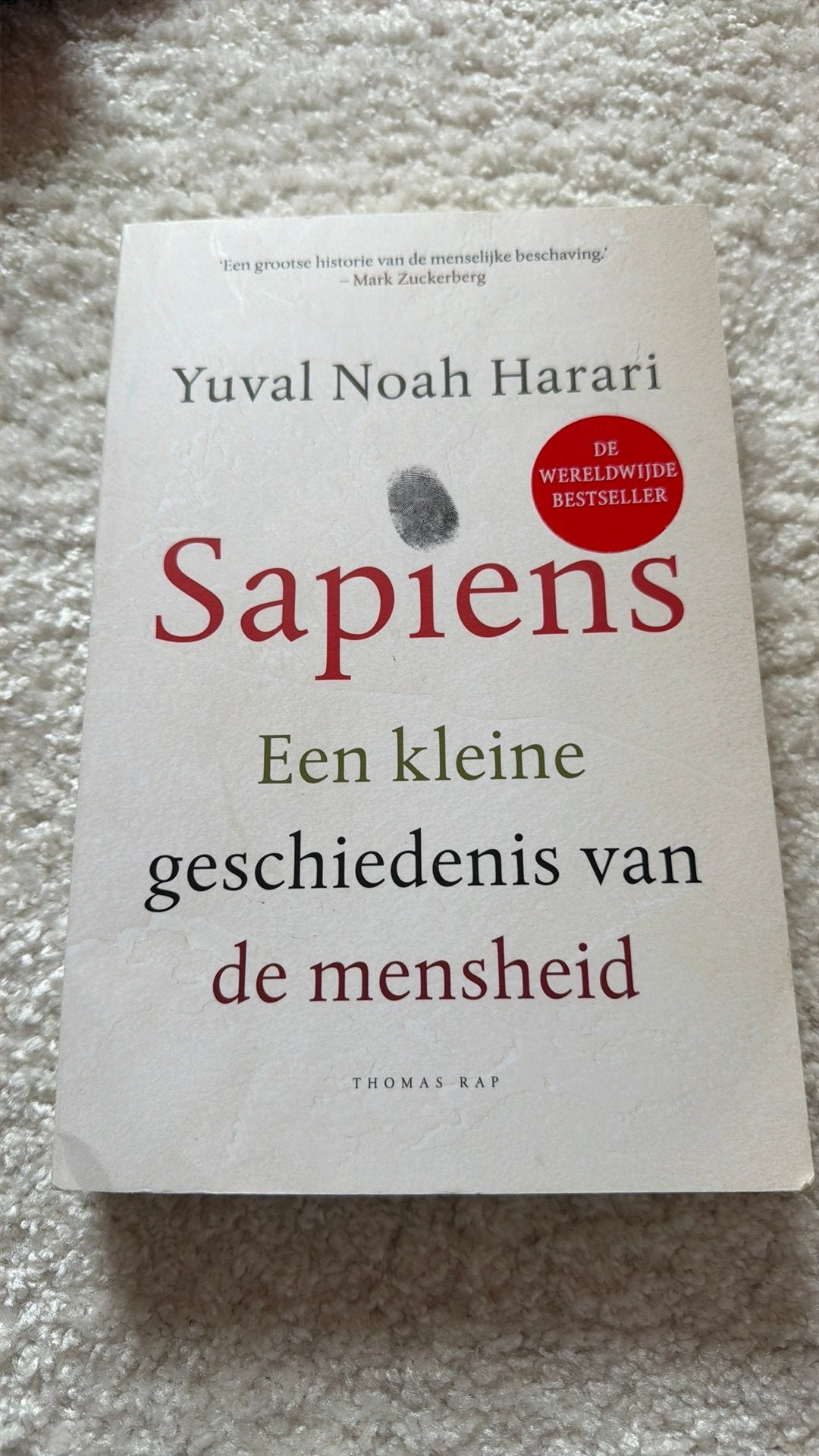 Yuval Noah Harari - Sapiens, Boeken, Overige Boeken, Zo goed als nieuw, Ophalen of Verzenden