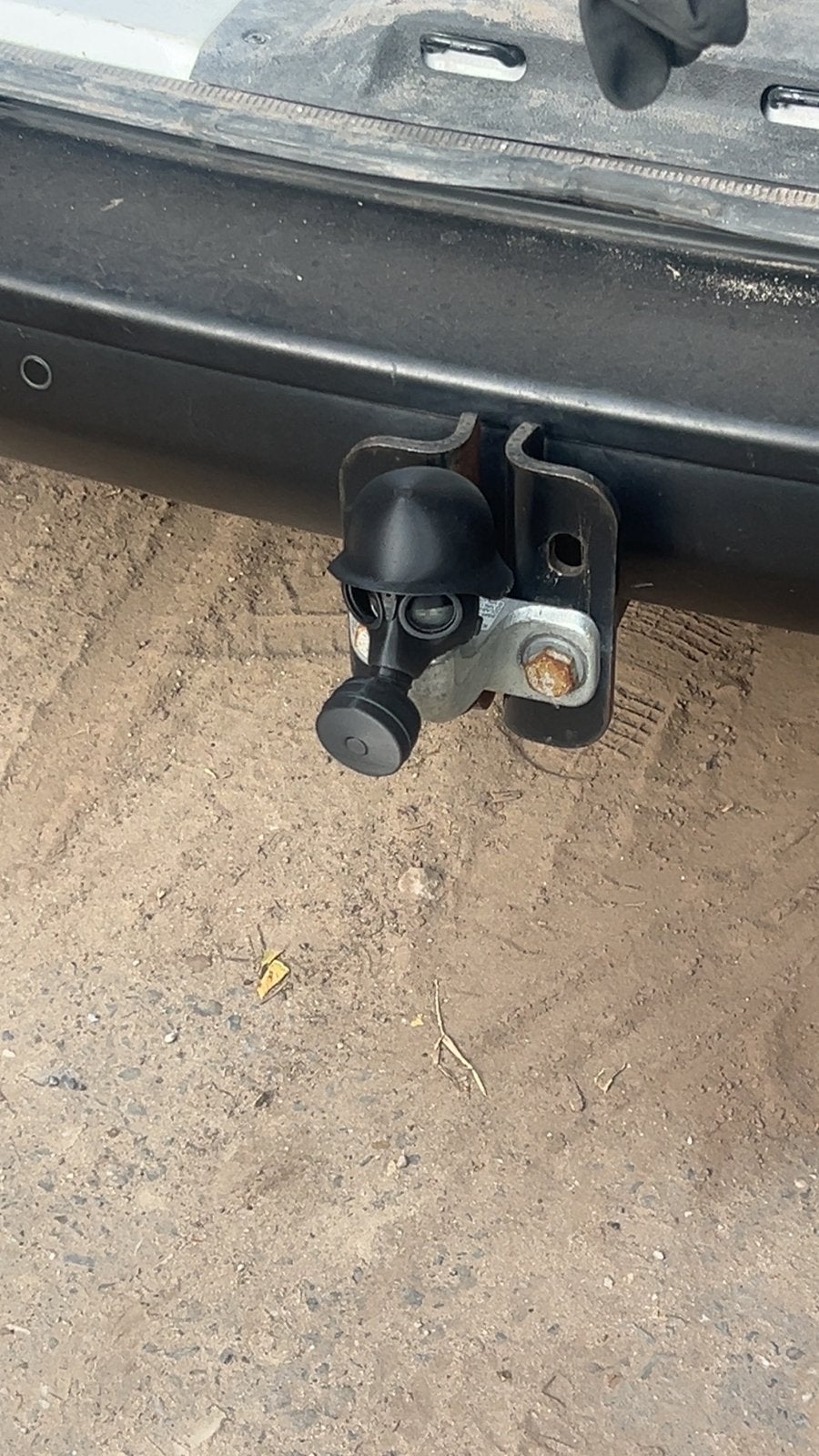Trekhaakdop Duits helm gasmasker, Ophalen of Verzenden, Gebruikt