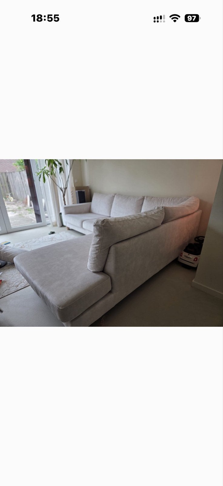 Foto 5 van Lichte hoekbank met chaise longue