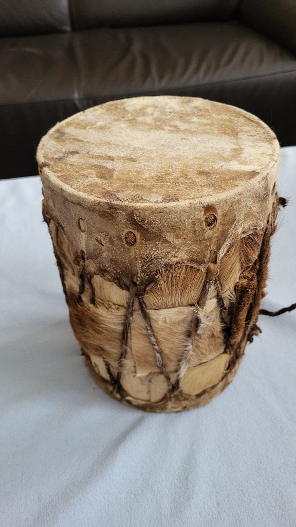 Originele Lederen Afrikaanse Djembe ~ trommel, Ophalen, Nieuw, Overige merken