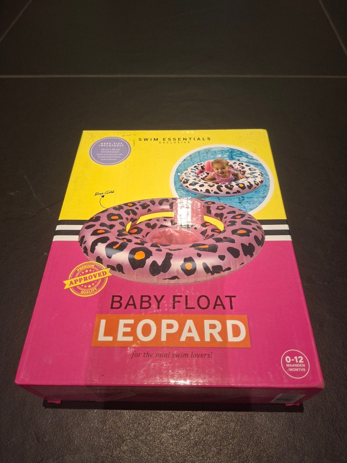Swim Essentials Baby Float Leopard (0-12 maanden), Ophalen of Verzenden, Nieuw, Zwemband, Swim Essentials