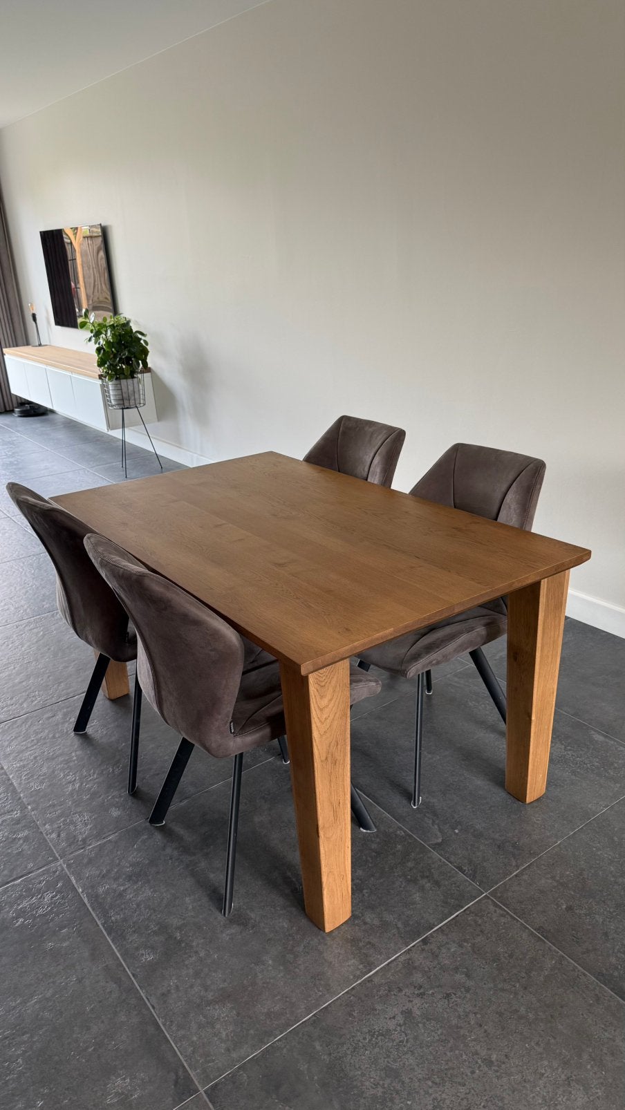 Eettafel 150x88 cm, Ophalen, 200 cm of meer, 50 tot 100 cm, Zo goed als nieuw