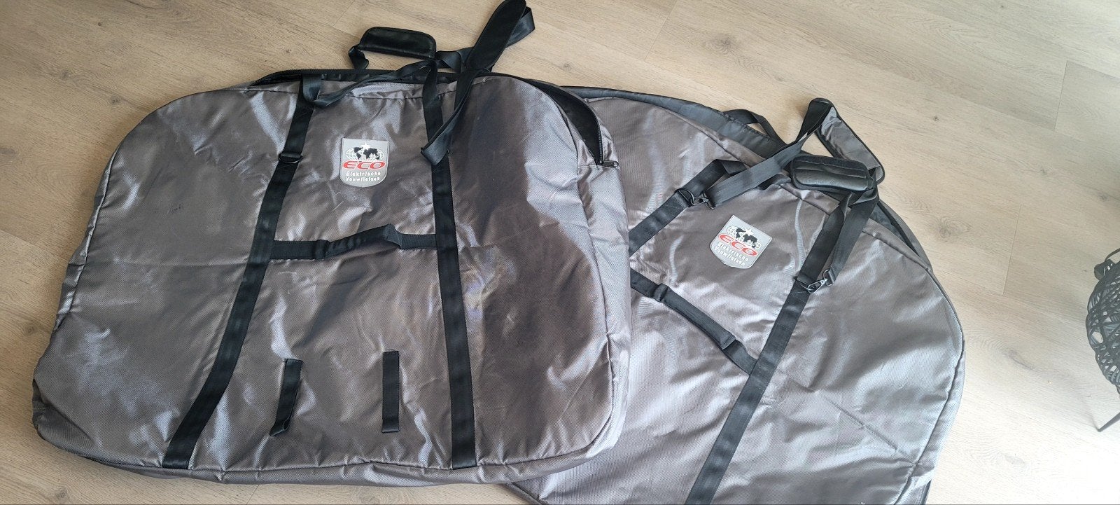 Set van 2 ECO elektrische vouwfietsdraagtassenl, Ophalen of Verzenden, Gebruikt, ECO
