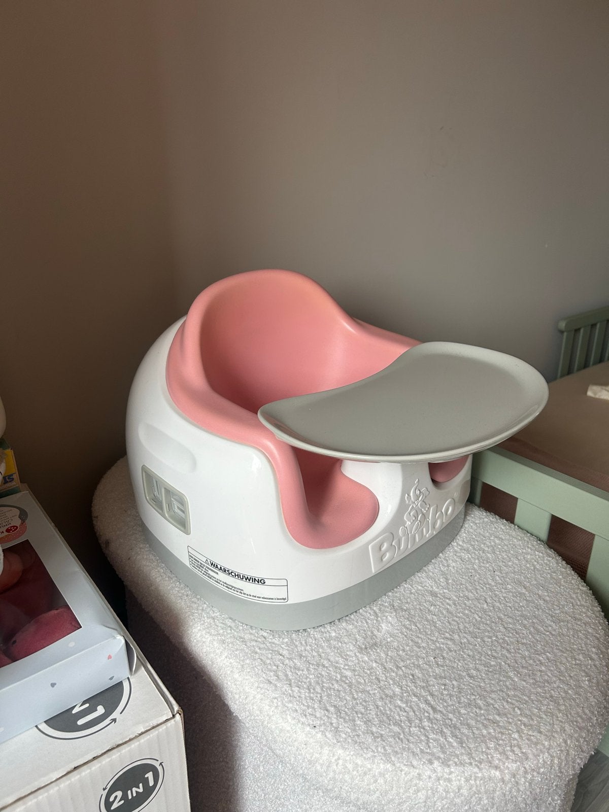 Bumbo baby zitje, Ophalen, Zo goed als nieuw, Overige typen, Afneembaar eetblad