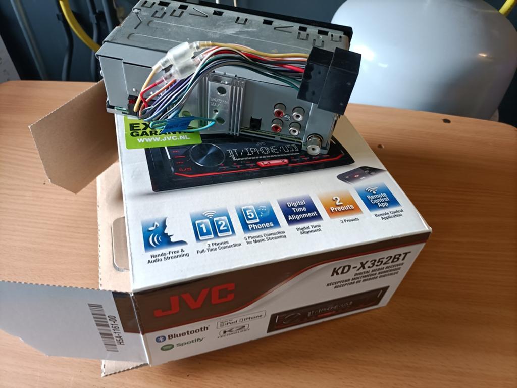 JVC KD-X352BT Digital Media Receiver met Bluetooth, Ophalen of Verzenden, Zo goed als nieuw