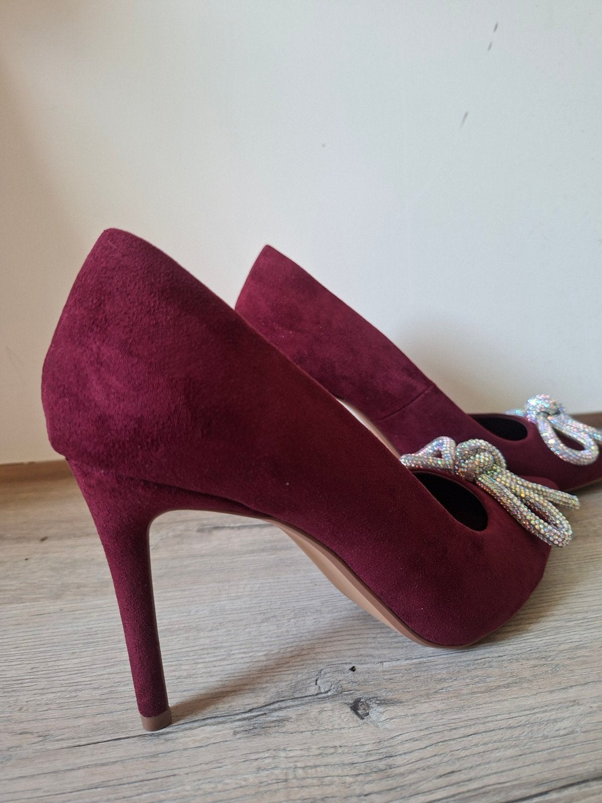 Pumps, 10cm hak, bordeaux rood, Ophalen of Verzenden, Nieuw, Rood