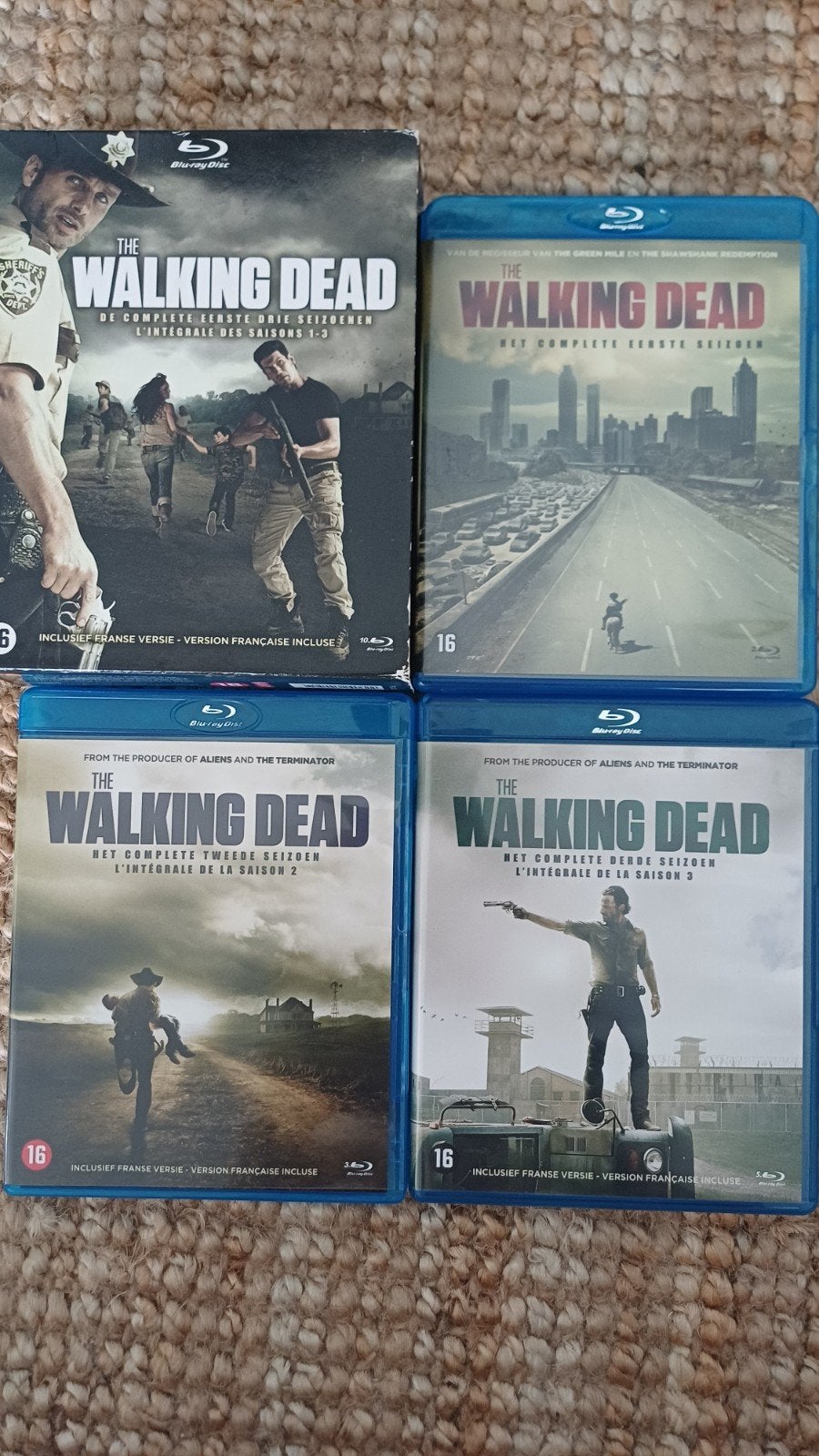 The Walking Dead box met Seizoen 1, 2 en 3, Ophalen of Verzenden, Gebruikt, Actie