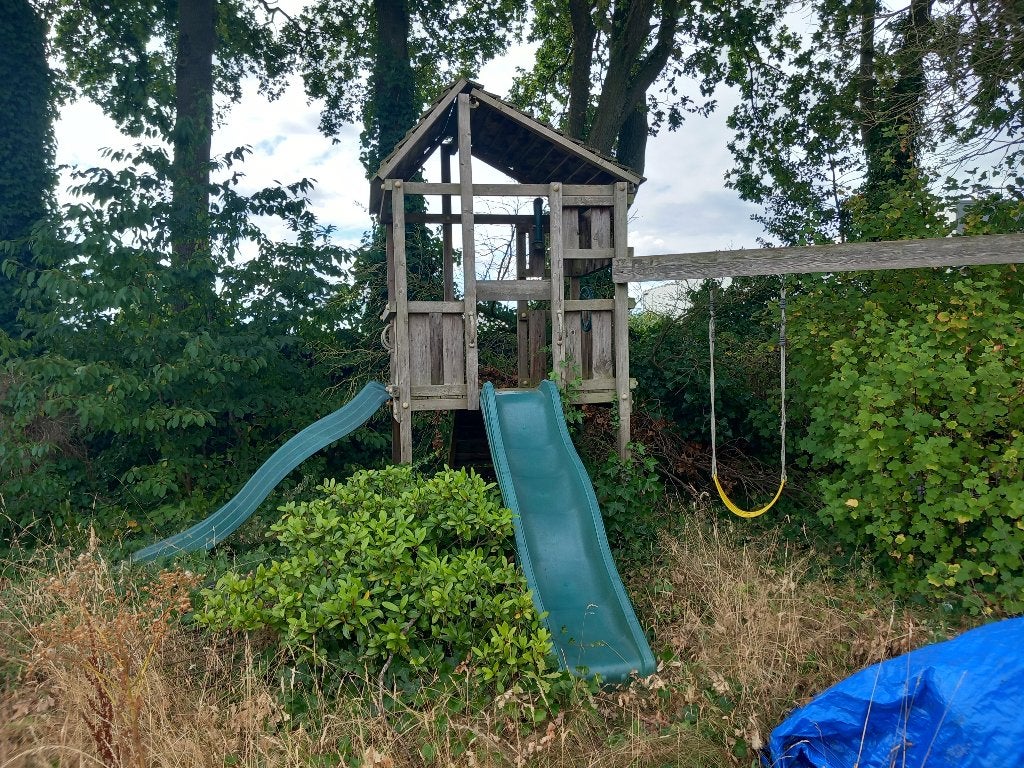 Speelhuis, Ophalen, Gebruikt, Hout