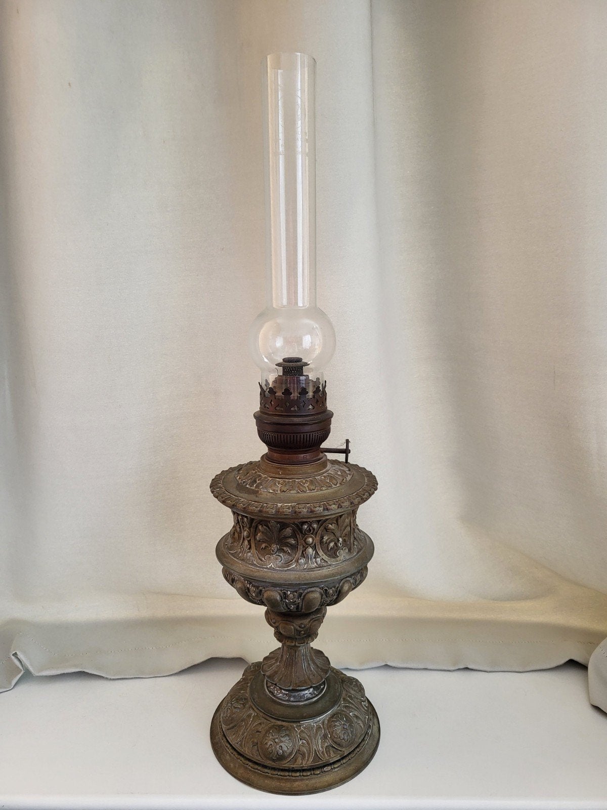 Olielamp, Antiek en Kunst, Antiek | Kandelaars, Ophalen of Verzenden, Overige materialen