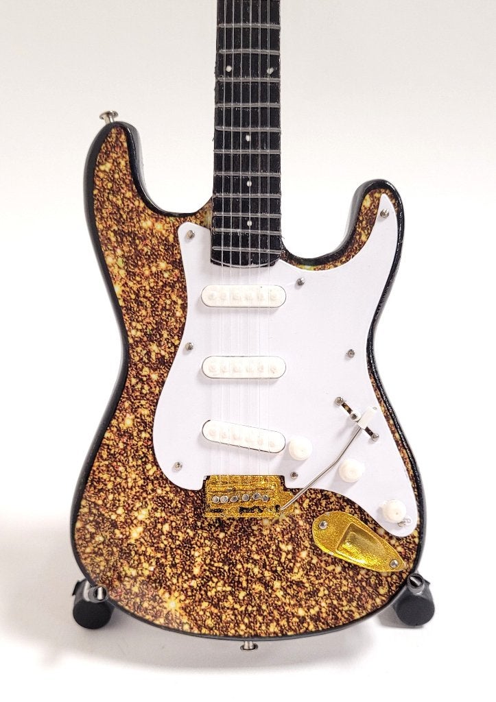 Eric Clapton Gold miniatuur gitaar 25cm mini guitar deco