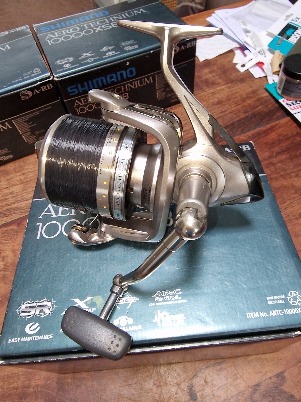 COLLECTOR 3 X SHIMANO AERO TECHNIUM.XSB 10000 DOZEN, Ophalen of Verzenden, Zo goed als nieuw, Molen