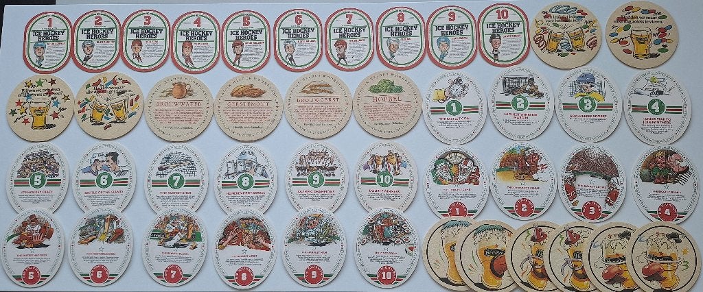 Bierviltje C heineken C 27 ,27a,28,30,31,34,35, Ophalen of Verzenden, Gebruikt, Viltje(s), Heineken