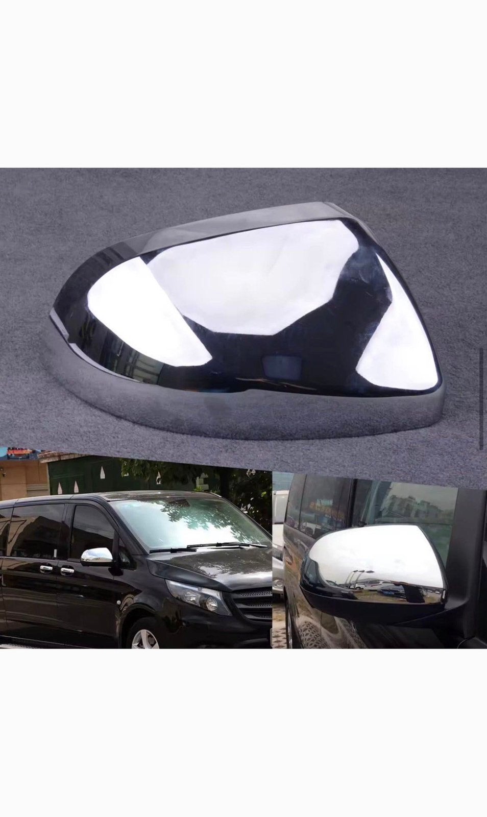Mercedes vito W447 spiegel kap CROME, Ophalen of Verzenden, Nieuw