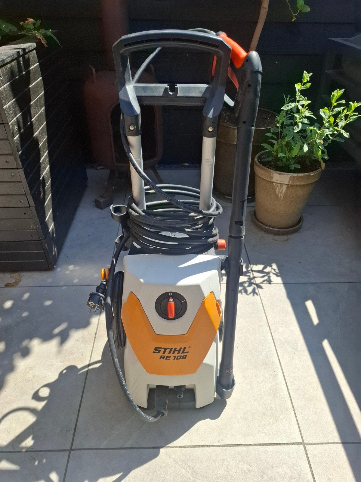 Stihl RE109 Hogedrukreiniger (Nieuwprijs 275 eu), Ophalen, Stihl, Met autostop en -start, Zo goed als nieuw