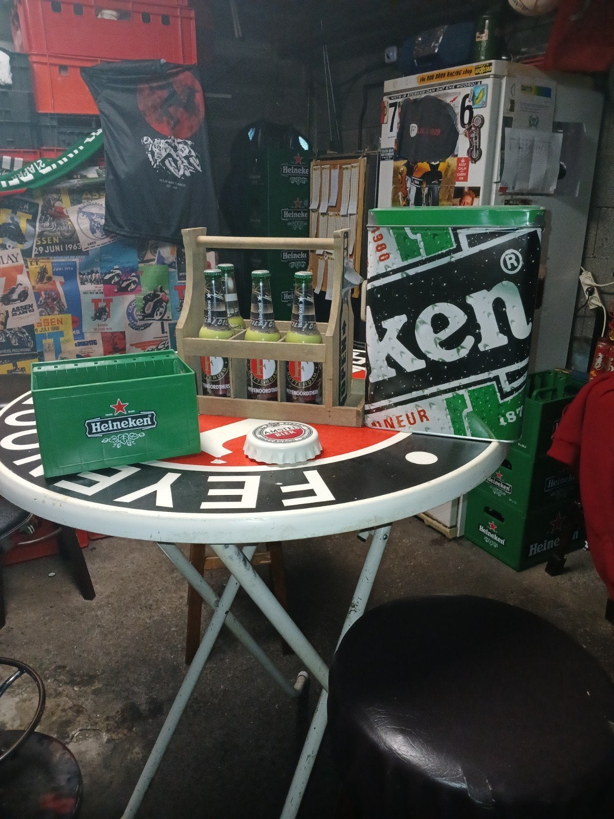 Grote collectie Heineken merchandise en verzamelobjecten, Verzamelen, Ophalen of Verzenden, Gebruikt, Overige typen